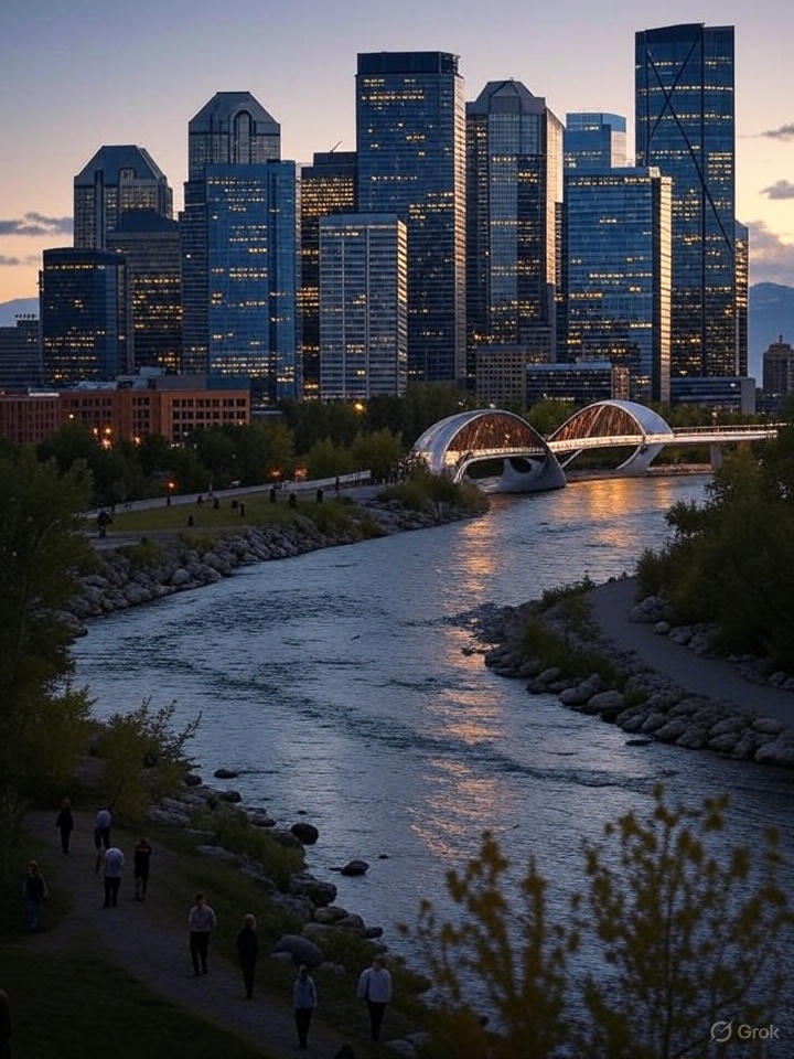 Twilight on the Bow River