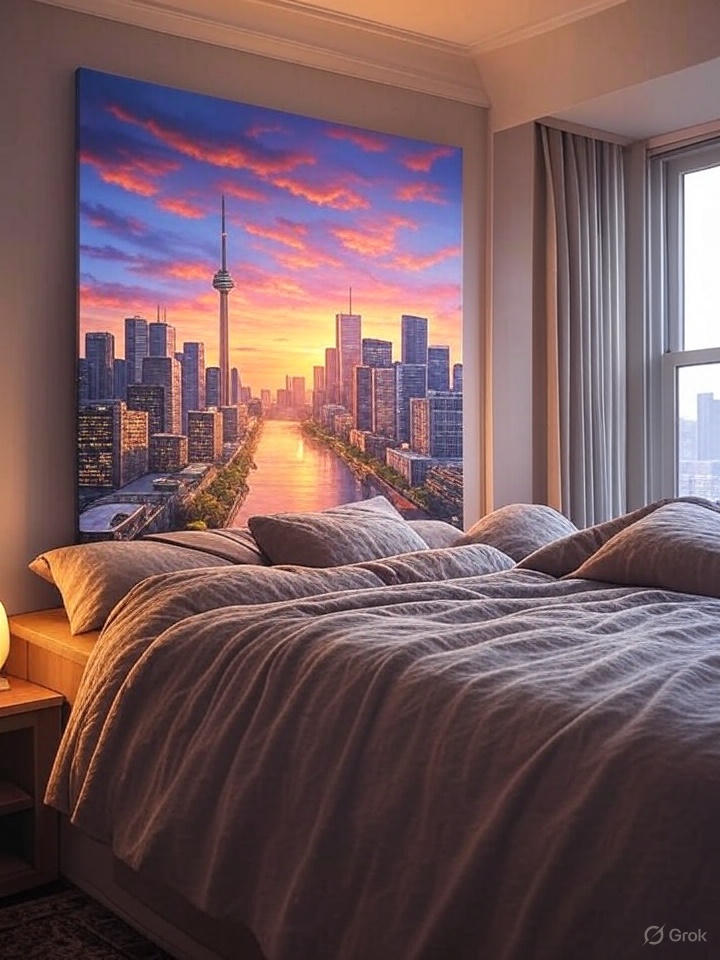 Sunset over the CN Tower